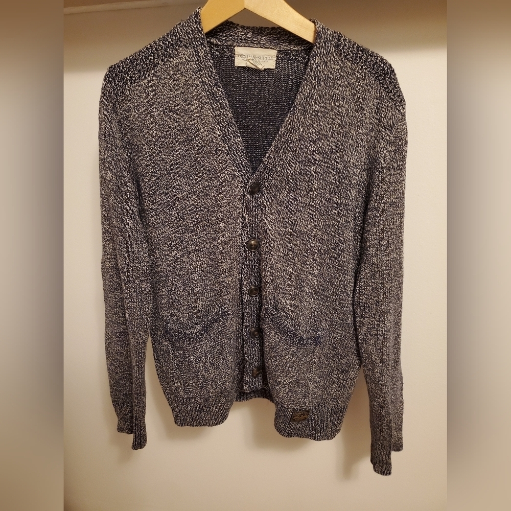 Vintage Denim & Supply Ralph Lauren linen / cotton button down knit cardigan. M.